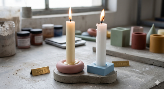 Soya vs. Paraffine: Waarom de keuze voor je kaarsenring essentieel is